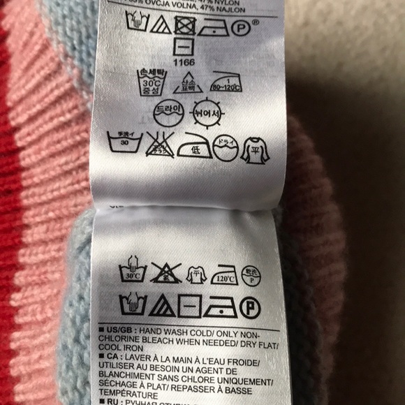 Gap crazy stripe knit bobble hat - Picture 4 of 5